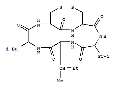 15,16-Dithia-2,5,8,11,19-pentaazabicyclo[11.4.2]nonadecane,cyclic peptide deriv.