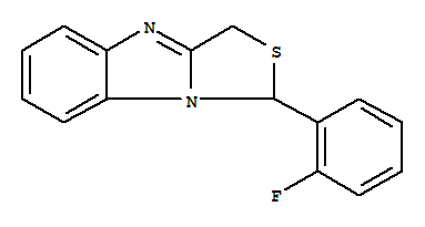 1H,3H-Thiazolo[3,4-a]benzimidazole,1-(2-fluorophenyl)-, (-)-