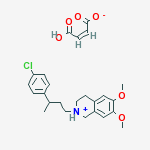 2-(3-(P-CHLOROPHENYL)BUTYL)-6,7-DIMETHOXY-1,2,3,4-TETRAHYDROISOQUINOLINE MALEATE