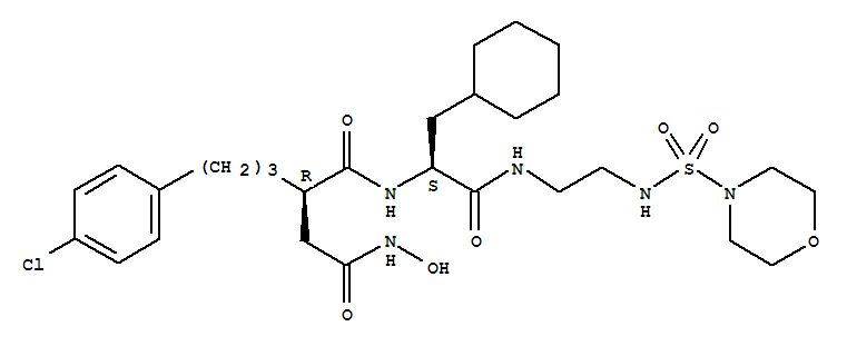 Butanediamide,2-[3-(4-chlorophenyl)propyl]-N1-[1-(cyclohexylmethyl)-2-[[2-[(4-morpholinylsulfonyl)amino]ethyl]amino]-2-oxoethyl]-N4-hydroxy-,[S-(R*,S*)]-