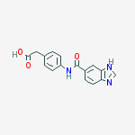 4-[(1H-benzimidazol-6-ylcarbonyl)amino]Benzeneacetic acid