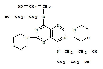 Ethanol, 2,2',2'',2'''-((2,6-di-4-morpholinylpyrimido(5,4-d)pyrimidine-4,8-diyl)dinitrilo)tetrakis-