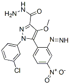 1-(3-chlorophenyl)-4-methoxy-5-(4-nitrophenyl)diazenyl-pyrazole-3-carb ohydrazide