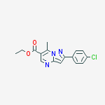 ETHYL 2-(4-CHLOROPHENYL)-7-METHYLPYRAZOLO[1,5-A]PYRIMIDINE-2-CARBOXYLATE
