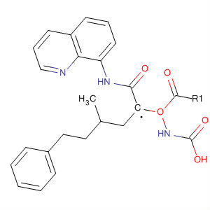 Carbamic acid, [3-methyl-1-[(8-quinolinylamino)carbonyl]butyl]-,phenylmethyl ester, (S)-