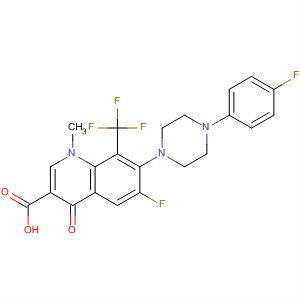 3-Quinolinecarboxylic acid,6-fluoro-7-[4-(4-fluorophenyl)-1-piperazinyl]-1,4-dihydro-1-methyl-4-oxo-8-(trifluoromethyl)-