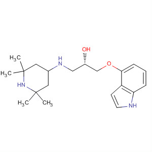 2-Propanol,1-(1H-indol-4-yloxy)-3-[(2,2,6,6-tetramethyl-4-piperidinyl)amino]-, (2S)-