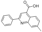 4-QUINOLINECARBOXYLIC ACID,7-METHYL-2-PHENYL-