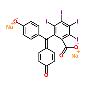 disodium 2,3,4,5-tetraiodo-6-[(4-oxidophenyl)(4-oxocyclohexa-2,5-dien-1-ylidene)methyl]benzoate