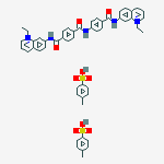 QUINOLINIUM,1-ETHYL-7-(P-(P-((1-ETHYLQUINOLINIUM-7-YL)CARBAMOYL)BENZAMIDO)BENZAMIDO)-,DI-P-TOLUENESULFONATE