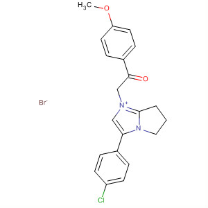 5H-Pyrrolo[1,2-a]imidazolium,3-(4-chlorophenyl)-6,7-dihydro-1-[2-(4-methoxyphenyl)-2-oxoethyl]-,bromide