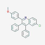Quinoline, 6-chloro-2-(4-methoxyphenyl)-3,4-diphenyl-