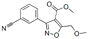 4-Isoxazolecarboxylicacid, 3-(3-cyanophenyl)-5-(methoxymethyl)-, methyl ester