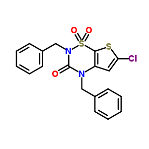 2,4-dibenzyl-6-chloro-2H-thieno[3,2-e][1,2,4]thiadiazin-3(4H)-one 1,1-dioxide