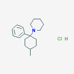 1-(4-methyl-1-phenylcyclohexyl)piperidine hydrochloride (1:1)