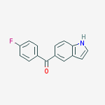 Piperidine, 4-(4-fluorobenzoyl)-1-(1H-indol-7-ylcarbonyl)-
