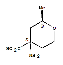 2H-Pyran-4-carboxylicacid, 4-aminotetrahydro-2-methyl-, (2R,4S)-rel-