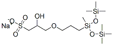 sodium 2-hydroxy-3-[3-[1,3,3,3-tetramethyl-1-[(trimethylsilyl)oxy]disiloxanyl]propoxy]propane-1-sulphonate