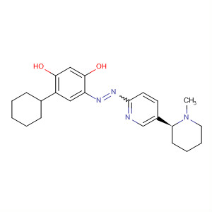 1,3-Benzenediol,4-cyclohexyl-6-[[5-(1-methyl-2-piperidinyl)-2-pyridinyl]azo]-, (S)-