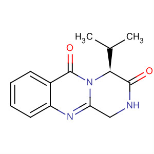2H-Pyrazino[2,1-b]quinazoline-3,6(1H,4H)-dione, 4-(1-methylethyl)-,(4S)-
