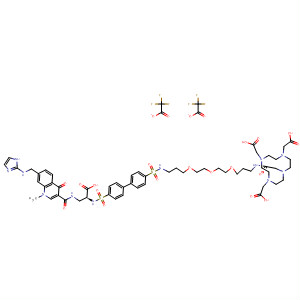 1,4,7,10-Tetraazacyclododecane-1,4,7-triacetic acid,10-[16-[[[4'-[[[(1S)-1-carboxy-2-[[[1,4-dihydro-7-[(1H-imidazol-2-ylamino)methyl]-1-methyl-4-oxo-3-quinolinyl]carbonyl]amino]ethyl]amino]sulfonyl][1,1'-biphenyl]-4-yl]sulfonyl]amino]-2-oxo-7,10,13-trioxa