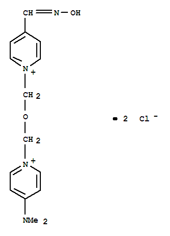 3-(dimethylamino)-1-[({4-[(oxoammonio)methylidene]pyridin-1(4H)-yl}methoxy)methyl]pyridinium dichloride