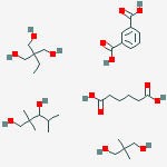 1,3-Benzenedicarboxylic acid, polymer with 2,2-dimethyl-1,3-propanediol, 2-ethyl-2-(hydroxymethyl)-1,3-propanediol, hexanedioic acid and 2,2,4-trimethyl-1,3-pentanediol