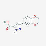 3-(2,3-dihydro-1,4-benzodioxin-6-yl)-1H-pyrazole-5-carboxylic acid
