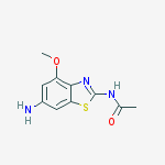 Acetamide, N-(6-amino-4-methoxy-2-benzothiazolyl)-