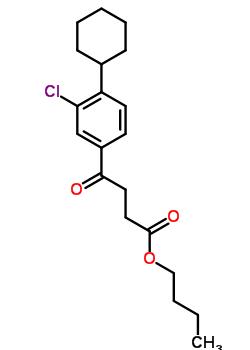 butyl 4-(3-chloro-4-cyclohexylphenyl)-4-oxobutanoate