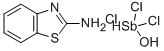 Benzothiazole, 2-amino-, mono(trichlorohydroxyantimonate(1-))