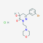 6-(3-bromophenyl)-4-hydroxy-4-methyl-2-[2-(morpholin-4-yl)ethyl]-4,5-dihydropyridazin-3(2H)-one hydrochloride (1:1)