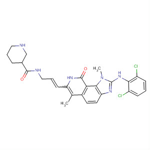 3-Piperidinecarboxamide,N-[3-[2-[(2,6-dichlorophenyl)amino]-8,9-dihydro-1,6-dimethyl-9-oxo-1H-imidazo[4,5-h]isoquinolin-7-yl]-2-propenyl]-