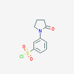 3-(2-O×o-pyrrolidin-1-yl)benzenesulfonyl chloride