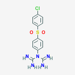 ((P-CHLOROPHENYL)SULFONYL)PHENYLAMIDINOGUANIDINE