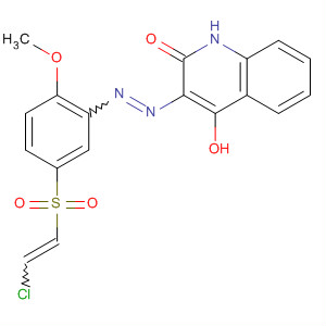 2(1H)-Quinolinone,3-[[5-[(2-chloroethenyl)sulfonyl]-2-methoxyphenyl]azo]-4-hydroxy-