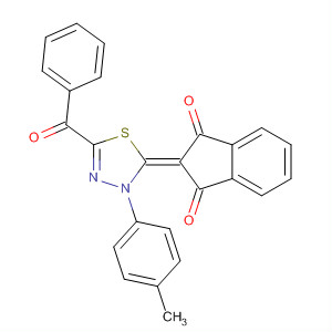 1H-Indene-1,3(2H)-dione,2-[5-benzoyl-3-(4-methylphenyl)-1,3,4-thiadiazol-2(3H)-ylidene]-
