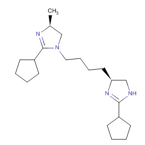 1H-Imidazole,2-cyclopentyl-1-[4-[(4S)-2-cyclopentyl-4,5-dihydro-1H-imidazol-4-yl]butyl]-4,5-dihydro-4-methyl-, (4S)-