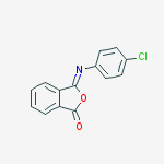 (3Z)-3-[(4-chlorophenyl)imino]-2-benzofuran-1(3H)-one