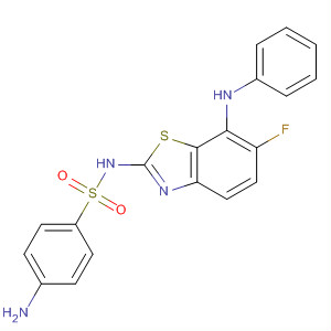 Benzenesulfonamide,4-amino-N-[6-fluoro-7-(phenylamino)-2-benzothiazolyl]-
