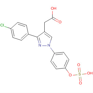 1H-Pyrazole-4-acetic acid, 3-(4-chlorophenyl)-1-[4-(sulfooxy)phenyl]-