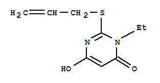 4(3H)-Pyrimidinone,3-ethyl-6-hydroxy-2-(2-propen-1-ylthio)-