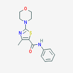 4-methyl-2-morpholin-4-yl-N-phenyl-1,3-thiazole-5-carboxamide