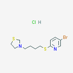 3-[4-(5-bromopyridin-2-yl)sulfanylbutyl]-1,3-thiazolidine;hydrochloride