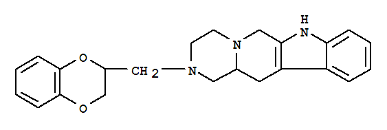 2-(2,3-dihydro-1,4-benzodioxin-2-ylmethyl)-1,2,3,4,6,7,12,12a-octahydropyrazino[1',2':1,6]pyrido[3,4-b]indole