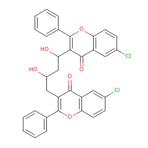 4H-1-Benzopyran-4-one,3,3'-[1,4-butanediylbis(oxy)]bis[6-chloro-2-phenyl-