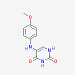 2,4(1H,3H)-Pyrimidinedione, 5-[(4-methoxyphenyl)amino]-