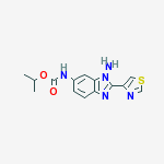 propan-2-yl [1-amino-2-(1,3-thiazol-4-yl)-1H-benzimidazol-6-yl]carbamate