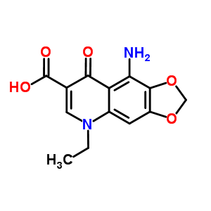 9-amino-5-ethyl-8-oxo-[1,3]dioxolo[4,5-g]quinoline-7-carboxylic Acid