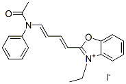 2-[4-(acetylphenylamino)buta-1,3-dienyl]-3-ethylbenzoxazolium iodide